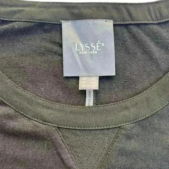 LYSSE layla mixed media top in black - XS - Picture 2 of 11